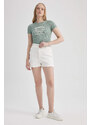 DEFACTO Paperbag Fit Jean High waist Short