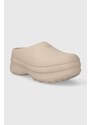 Pantofle adidas Originals Adifom Stan Smith dámské, béžová barva, na platformě, IE7052