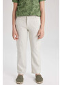 DEFACTO Regular Fit Linen Look Pants