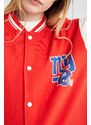 DEFACTO NFL New York Giants Licensed Oversize Fit College Collar Bomber Jacket