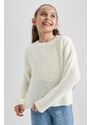 DEFACTO Girl Regular Fit Crew Neck Pullover