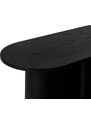 noo.ma Černý dubový konferenční stolek Looi 115 x 50 cm
