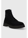 Semišové boty Tommy Hilfiger CORE SUEDE BOOT pánské, tmavomodrá barva, FM0FM04674