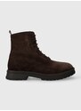 Semišové boty Tommy Hilfiger CORE SUEDE BOOT pánské, hnědá barva, FM0FM04674