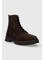 Semišové boty Tommy Hilfiger CORE SUEDE BOOT pánské, hnědá barva, FM0FM04674