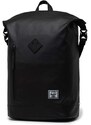 Batoh Herschel Roll Top Backpack černá barva, velký, hladký