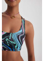 DEFACTO Regular Fit Tie Dye Bikini Top