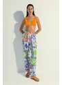 DEFACTO Regular Fit Printed Viscose Beachwear