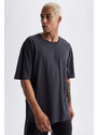 DEFACTO Oversize Fit Crew Neck Printed T-Shirt