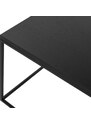 noo.ma Černý dubový konferenční stolek Kafibor 100 x 50 cm