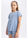 DEFACTO Girl Regular Fit Corded Camisole Pajama 2 Set