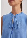 DEFACTO Regular Fit Frill Collar Sleeveless Blouse