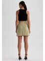 DEFACTO A Cut Twill Normal Waist Mini Skirt