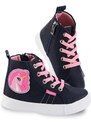 Denokids Unicorn Navy Blue Girls' Sneakers Sneakers.