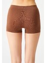 LOS OJOS Brown Seamless Boxer Briefs