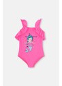 Dagi Fuchsia Mermaid Printed Girls' Swimsuit