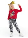 Denokids Ballerina Zebra Girls' T-shirt and Pants Set