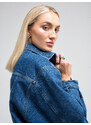 Big Star Woman's Jacket Outerwear 130359 Dark Denim-500