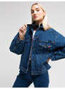 Big Star Woman's Jacket Outerwear 130359 Dark Denim-500