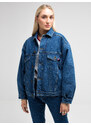 Big Star Woman's Jacket Outerwear 130359 Dark Denim-500