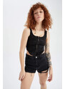 DEFACTO Coool Fitted Agraf and Corset Detailed Camisole Crop Athlete