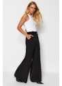 Trendyol Black Palazzo/Extra široké kalhoty s širokými nohavicemi