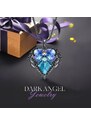 Éternelle Náhrdelník Swarovski Elements Dark Angel Violet - andělská křídla