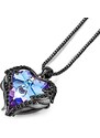 Éternelle Náhrdelník Swarovski Elements Dark Angel Violet - andělská křídla