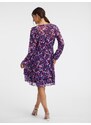 Orsay Fialové dámské květované šaty - Dámské