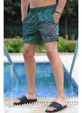 Madmext Dot Pattern Green Swimming Shorts 2950