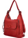 INT COMPANY Trendová dámská kabelka/batoh Retion, tmavě červená