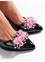 GOODIN Black women's pumps with Shelvt ornaments