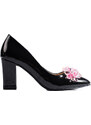 GOODIN Black women's pumps with Shelvt ornaments