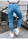 BASIC MODRÉ SKINNY DŽÍNY SADIE Denim vzor