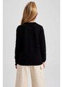 DEFACTO Regular Fit Crew Neck Cardigan