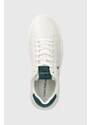 Kožené sneakers boty Calvin Klein Jeans CHUNKY CUPSOLE LACEUP LTH MIX bílá barva, YM0YM00775