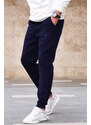 Madmext Navy Blue Basic Tracksuit 5433