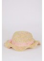 DEFACTO Girl Embroidered Straw Hat