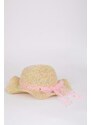 DEFACTO Girl Embroidered Straw Hat