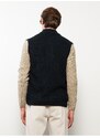 LC Waikiki Standard Fit Men's Knitwear Vest with a Stand Up Collar.