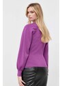 Svetr Karl Lagerfeld dámský, fialová barva, lehký