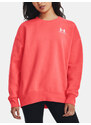 Under Armour Mikina Essential Flc OS Crew-RED - Dámské