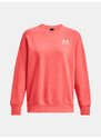 Under Armour Mikina Essential Flc OS Crew-RED - Dámské