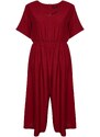 Trendyol Curve Claret Red Woven Overalls with an Elastic Waist