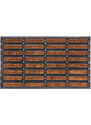 Hanse Home Collection koberce Rohožka Mix Mats Brushes 105647 Black Cocos - 45x75 cm