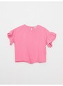 LC Waikiki Crew Neck Basic Short Sleeve Viscose Girls Blouse