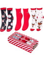 Dámské ponožky Milena Vánoční sada, krabička A'3