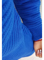 K-Fashion Pruhovaný chrpový svetr