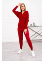K-Fashion Dvoudílný svetr červený