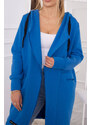 K-Fashion Chrpově modrá zateplená bunda s kapucí